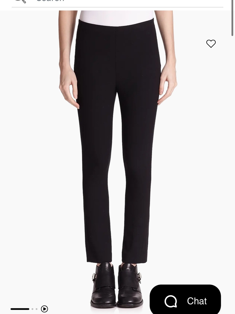 rag & bone Black Straight Leg Ponte Pants